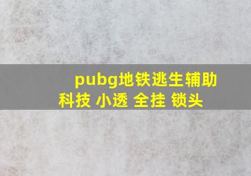 pubg地铁逃生辅助科技 小透 全挂 锁头